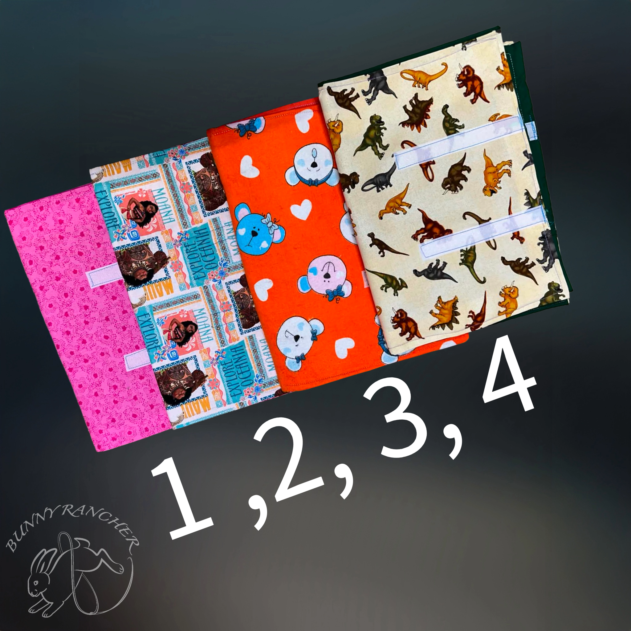 Small Fabric Rabbit Tattoo Restraint Wrap – Assorted Patterns