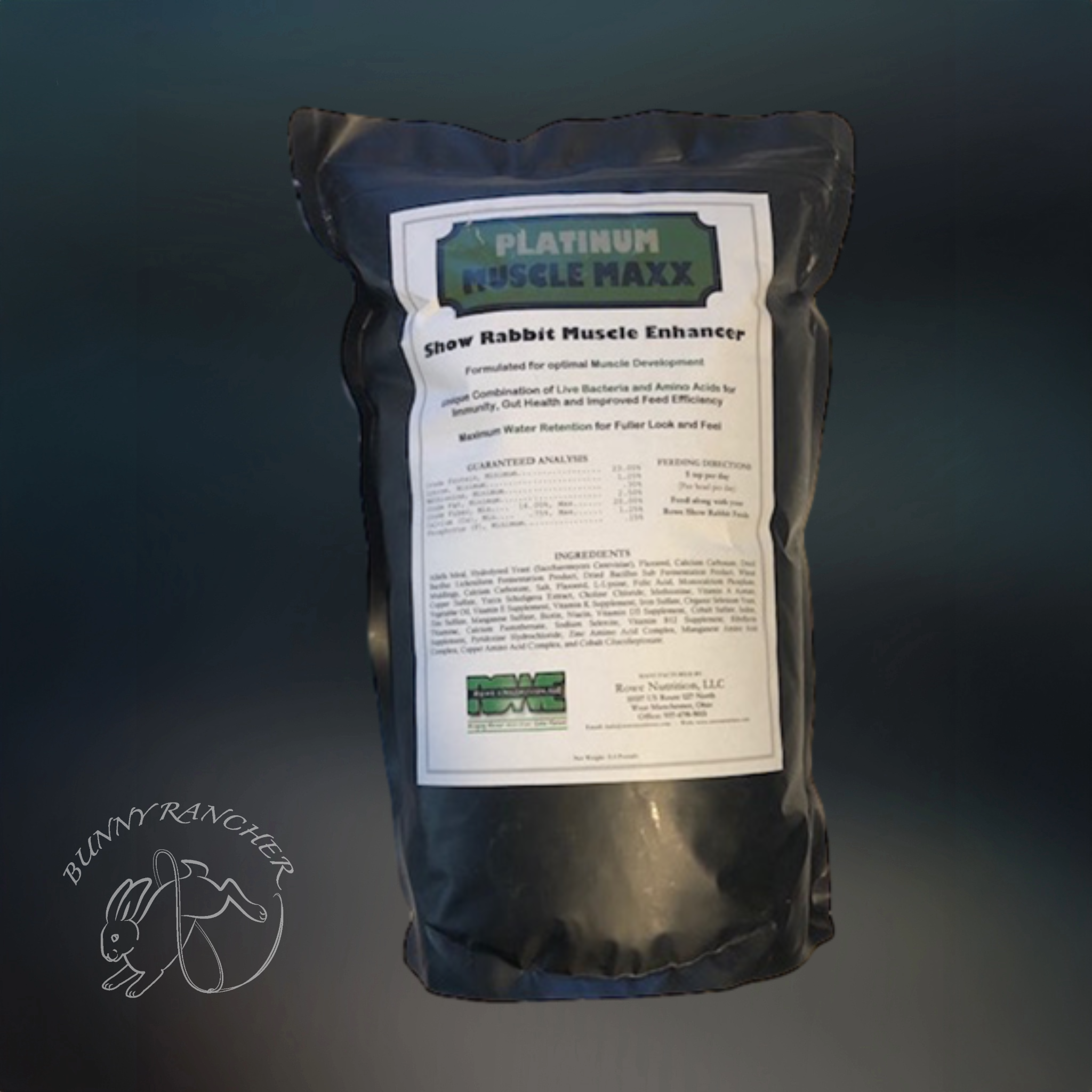 Rowe Platinum Muscle Maxx – Améliorateur Musculaire et Conditionneur Corporel pour Lapins d'Exposition