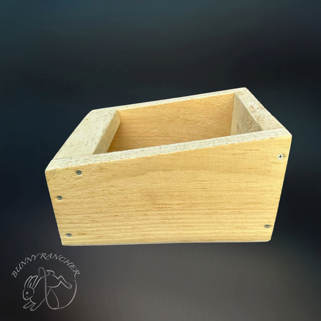 Wooden Rabbit Nesting Box for Small Breeds & Dwarfs – Solid Pine