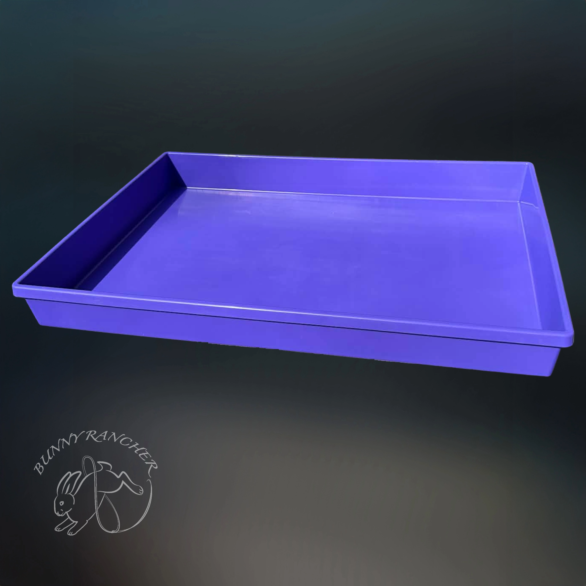 17" X 25" Heavy-Duty Colorful Plastic Rabbit Carrier Trays| Easy-Clean Replacement Pans