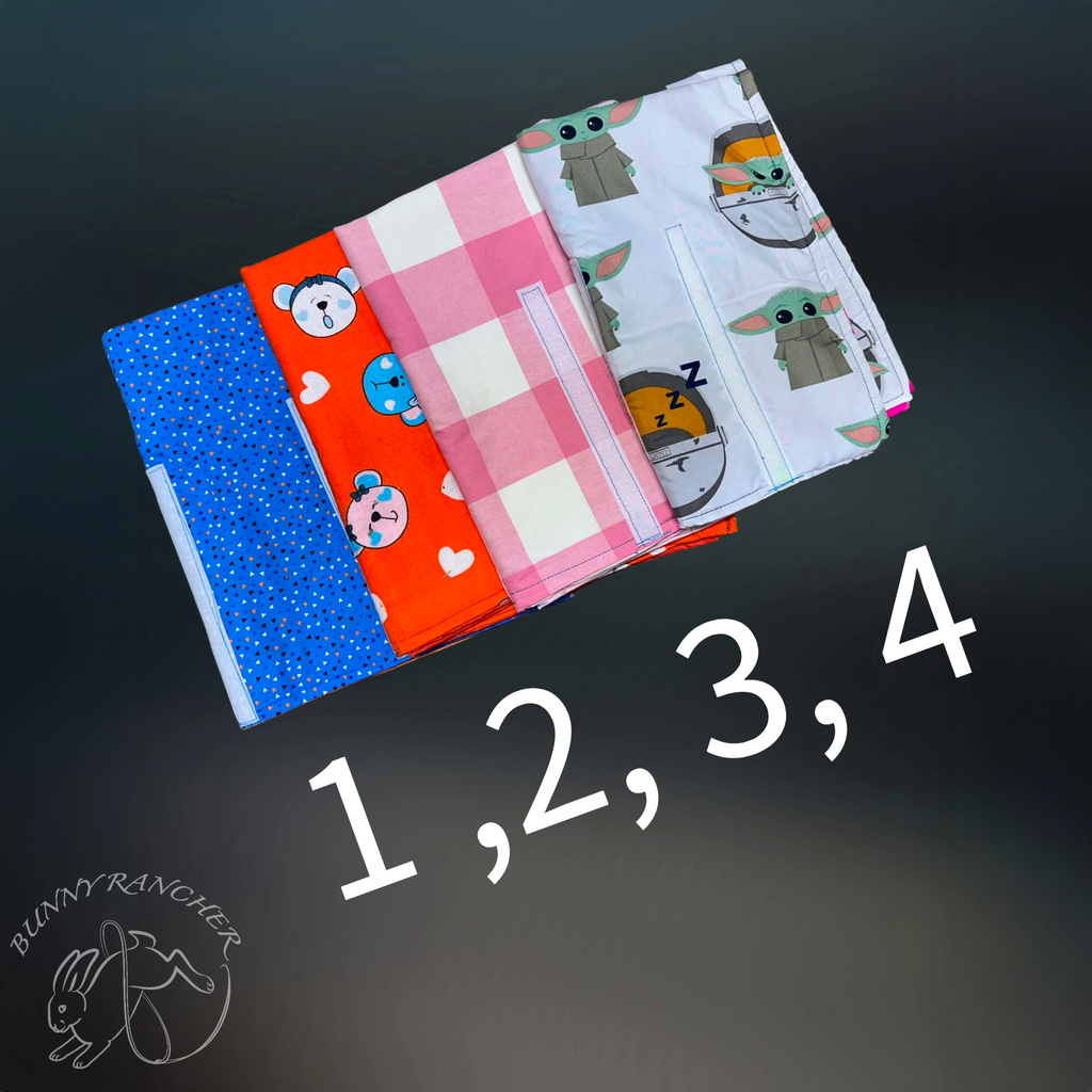 Large Fabric Rabbit Tattoo Restraint Wrap – Assorted Patterns