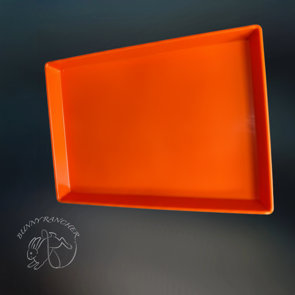 24" x 36" Heavy-Duty Colorful Plastic Rabbit Cage Trays | Easy-Clean Replacement Pans