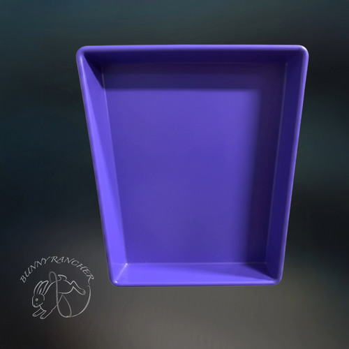 18" x 24" Heavy-Duty Colorful Plastic Rabbit Cage Trays | Easy-Clean Replacement Pans