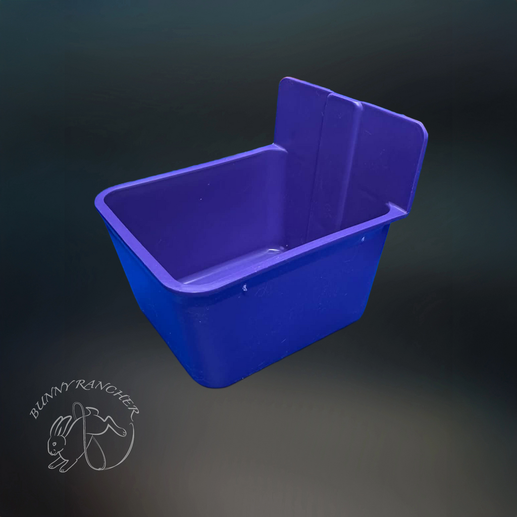 Easy SNAP Square Coop Cup – Secure Locking Feed & Water Dish for Rabbits & Cavies