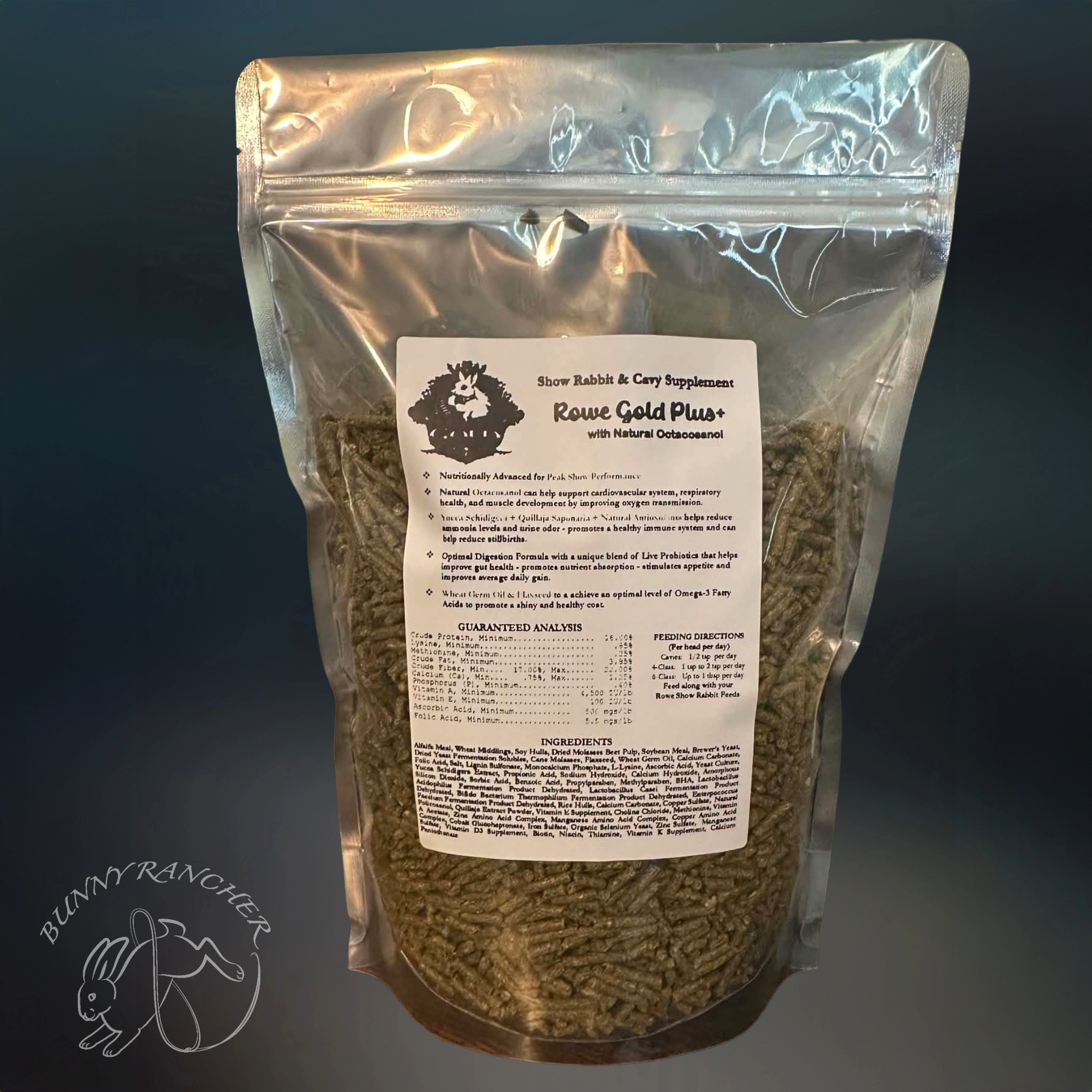 Rowe Gold Plus+ – Premium Show Rabbit & Cavy Supplement for Peak Performance
