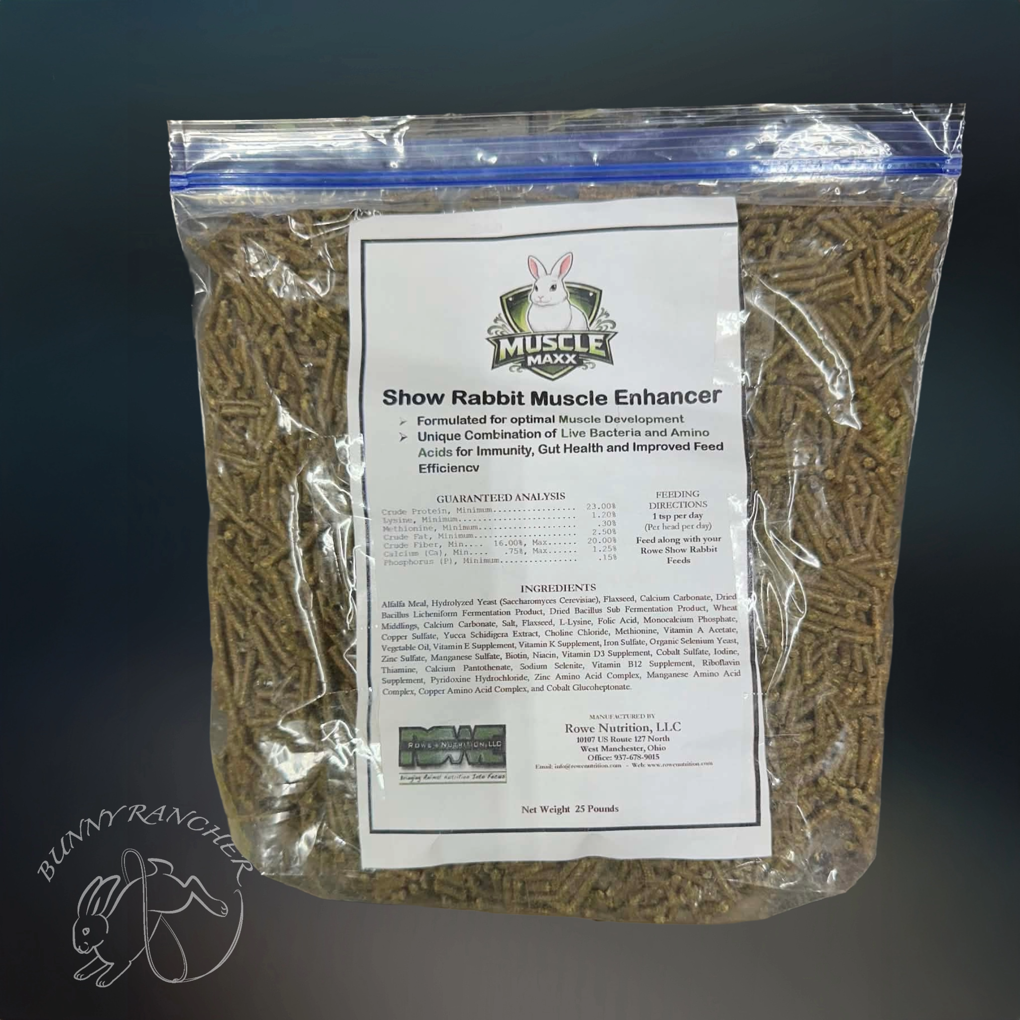 Rowe Platinum Muscle Maxx – Améliorateur Musculaire et Conditionneur Corporel pour Lapins d'Exposition