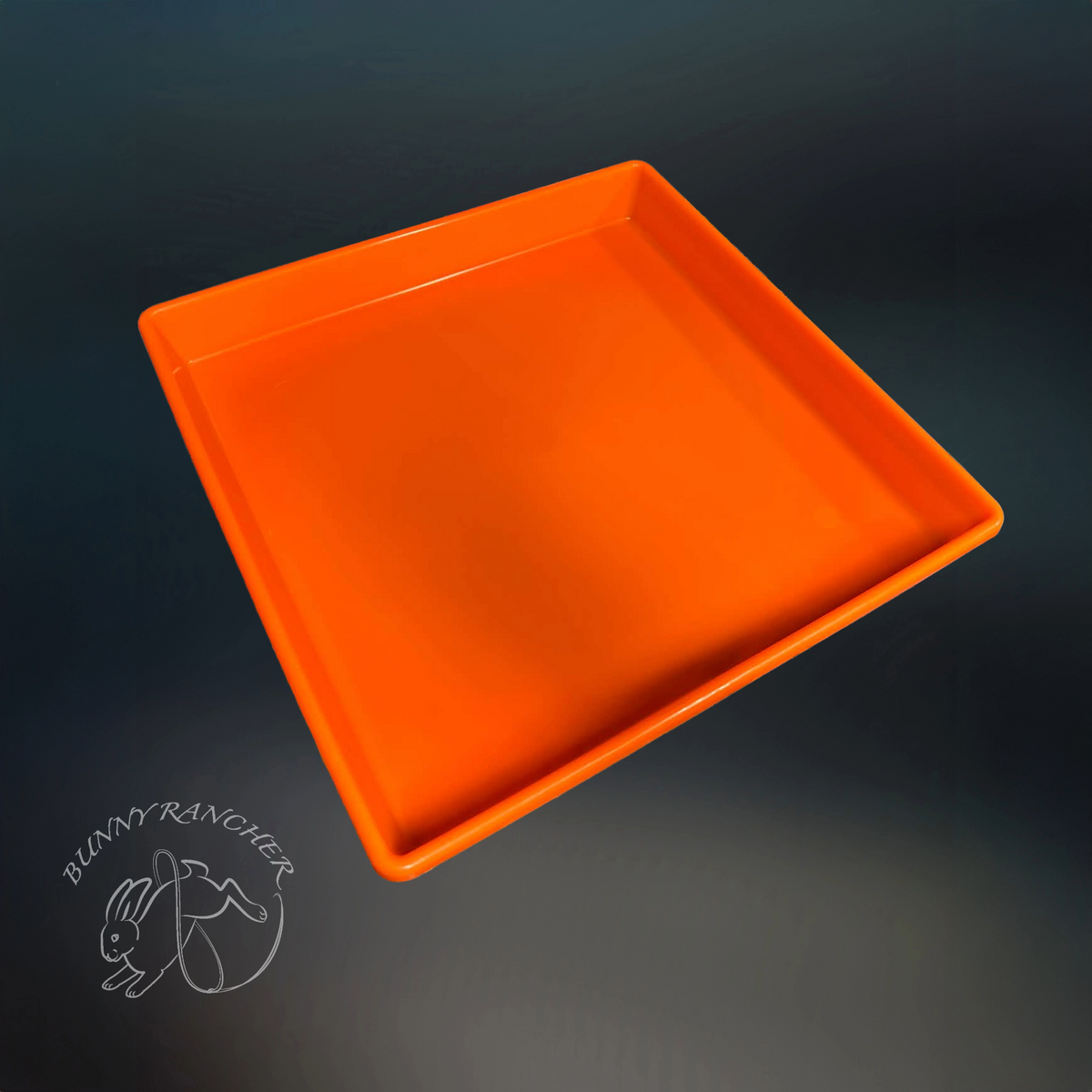 24" x 24" Heavy-Duty Colorful Plastic Rabbit Cage Trays | Easy-Clean Replacement Pans