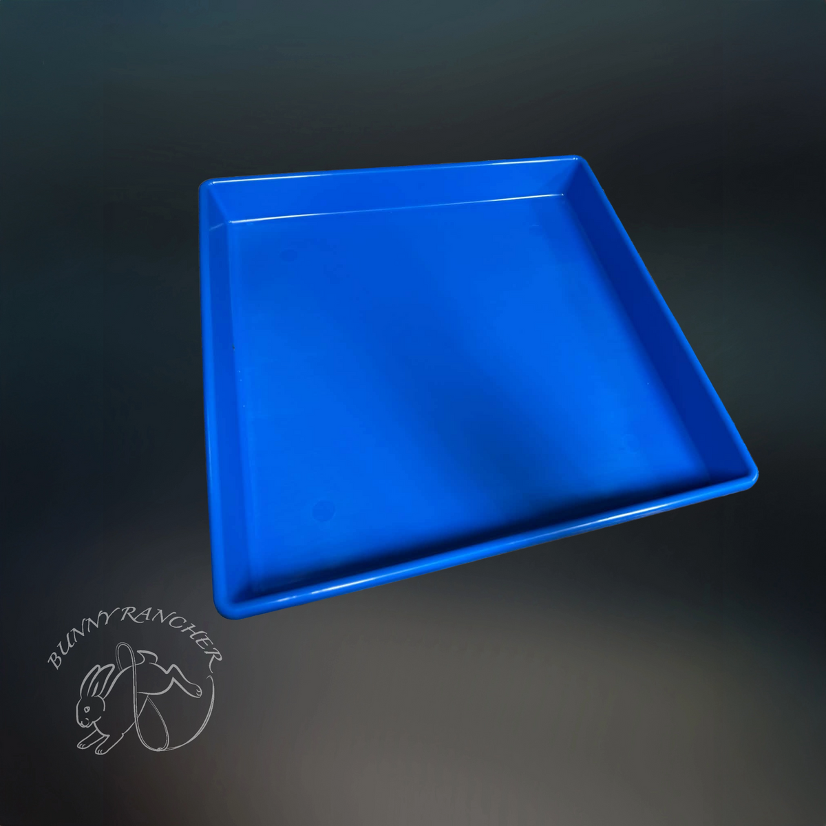 24" x 24" Heavy-Duty Colorful Plastic Rabbit Cage Trays | Easy-Clean Replacement Pans